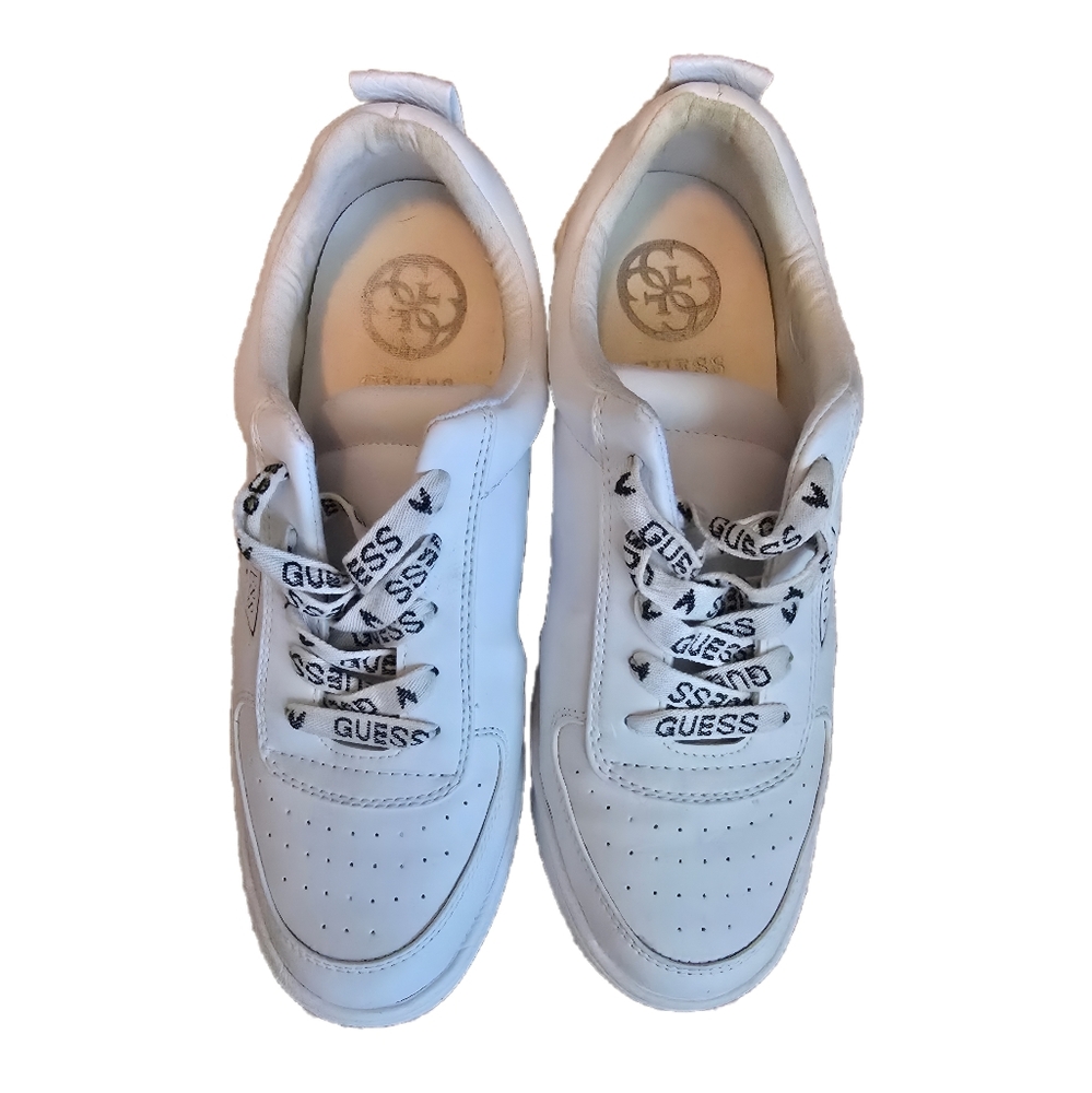 Guess White Logo Sneakers